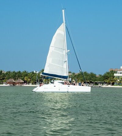 Sail in a catamaran, snorkel, and enjoy cocktails with stunning views.