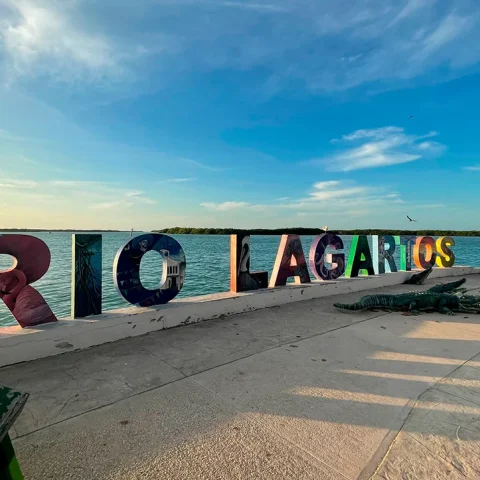 Letrero Rio lagartos